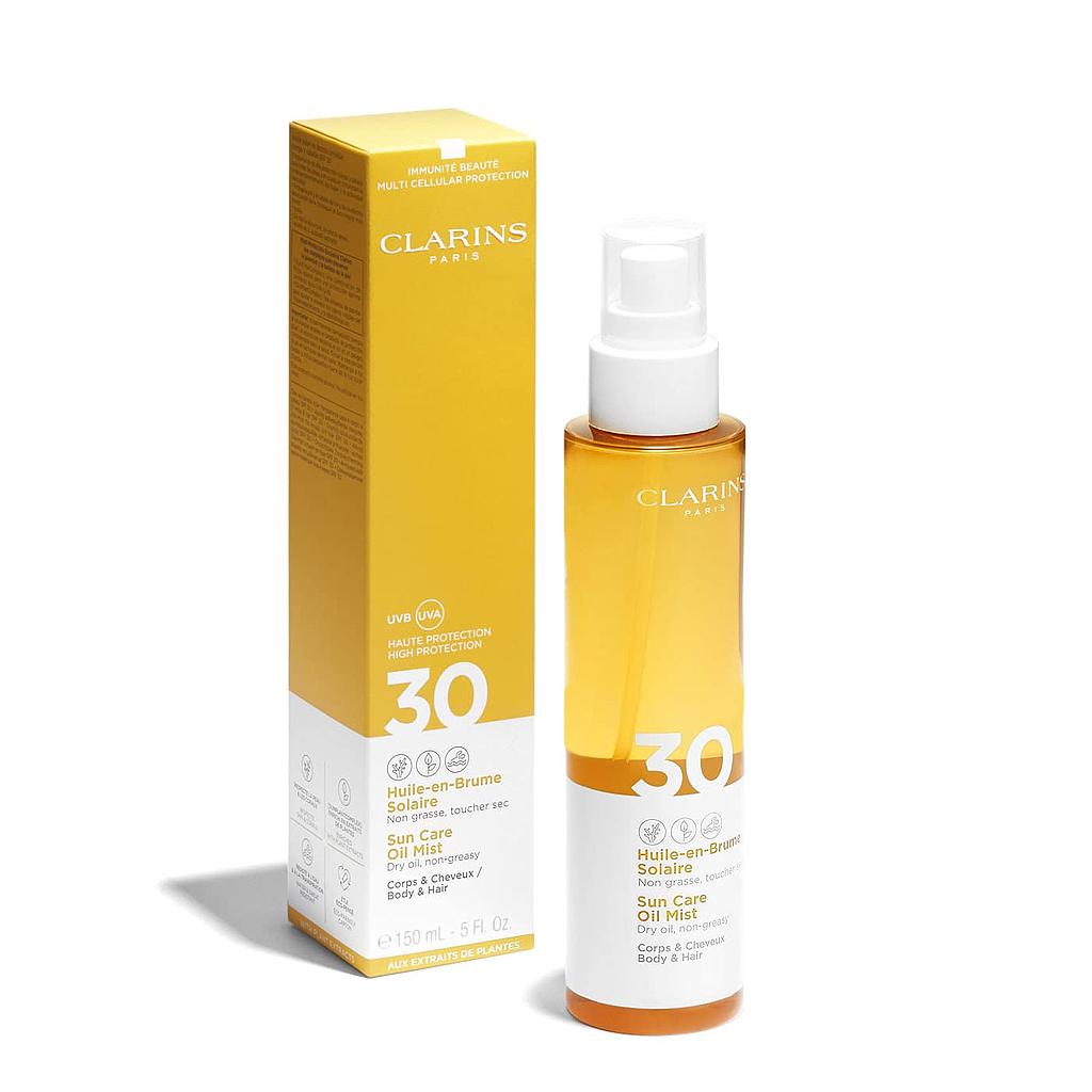 CLARINS SUN CARE BODY AND HAIR OIL  SPF 30  150 ML