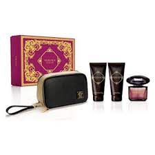 SET VERSACE CRYSTAL NOIR EDT 50 ML +BL 50 + SH 50 ML