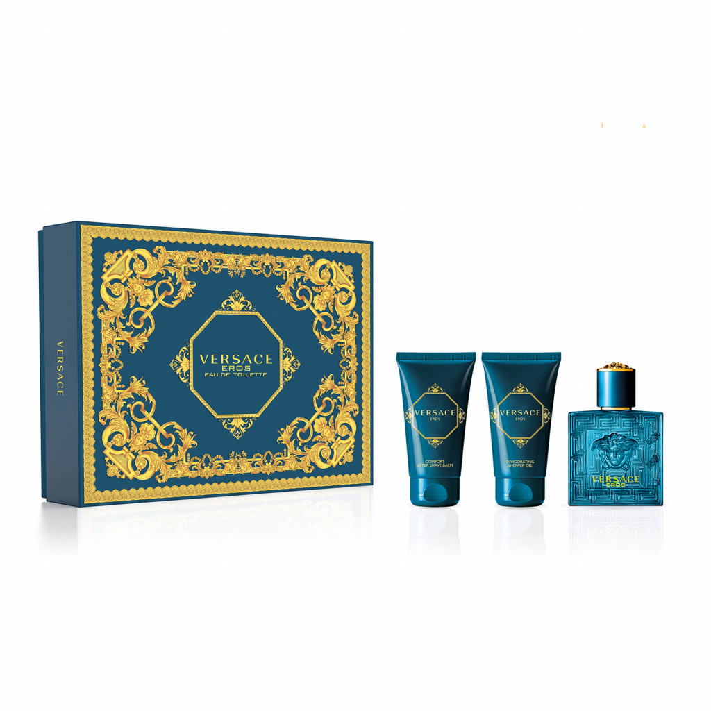 SET VERSACE  EROS MAN EDT 50 ML + AS50 ML+SG 50ML
