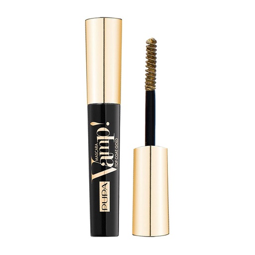 [PUPA] PUPA TOP  COAT GOLD MASCARA NO  001