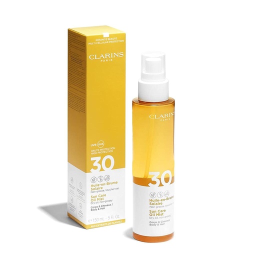 [CLARINS] CLARINS SUN CARE BODY AND HAIR OIL  SPF 30  150 ML